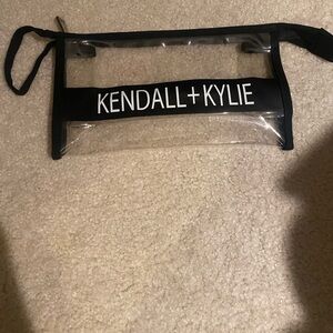 Kendall & Kylie Transparent Black Pouch